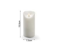 Konstsmide 1831-100 LED-kaars met echte was Wit Warmwit (Ø x h) 7.5 cm x 15.5 cm - thumbnail