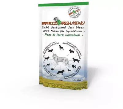 Farm Food Fresh Menu pens & hart compleet 125g