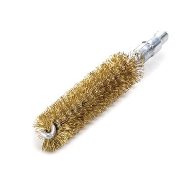 Lessmann Pijpborstel | lengte 115 mm d. 20 mm | messingdraad golvend | afzetsellengte 80 mm | 1 stuk - 500720 - 500720