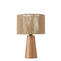 Boltze Home tafellamp bruin hout ø22,5cm - thumbnail