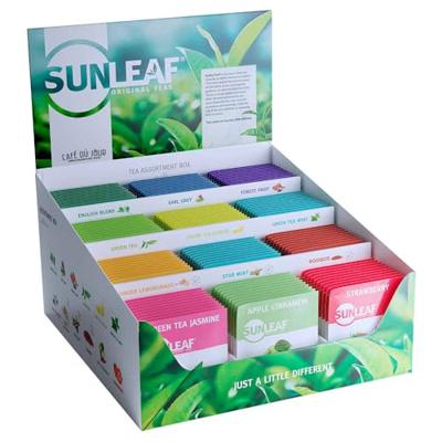 Sunleaf tea assortiments display (120x1,5gr)