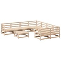 9-delige Loungeset massief grenenhout - thumbnail