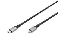 DIGITUS USB-C aansluitkabel - USB 4.0 - Power Delivery 3.0-20 Gbit/s - 4k/60Hz - 3m - Zwart - thumbnail