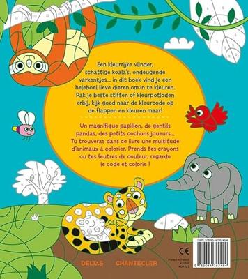 Kleuren op nummer Lieve dieren