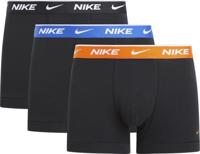 Nike Everyday Cotton Boxershort Trunk 3-Pack Zwart Oranje Blauw - thumbnail