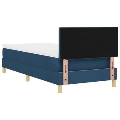 Boxspringbed met matras Blauw 100x200 cm Stof