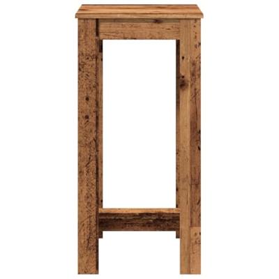 Bartafel 51x50x103,5 cm bewerkt hout oud houtkleurig