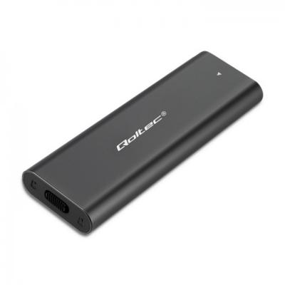 Qoltec 50311 behuizing voor opslagstations SDD-behuizing Zwart M.2 - thumbnail
