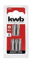 kwb 120003 Kruis-bit Chroom-vanadium staal 5 stuk(s) - thumbnail