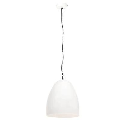 Hanglamp industrieel rond 25 W E27 42 cm wit