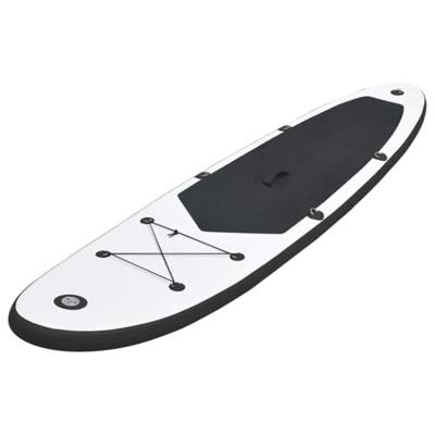 VidaXL Stand up paddleboardset opblaasbaar zwart en wit