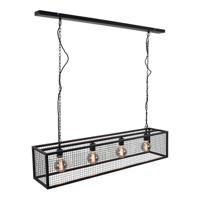 Urban Interiors Hanglamp 'Frame' 4-lamps, kleur Zwart - thumbnail