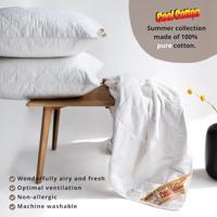 Cool Cotton - 100% Katoenen Zomerdekbed - 200x200cm - thumbnail