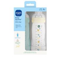 Set van 2 flessen - MAM BABY - Easy Active - +6 maanden - 330 ml - X-flow speen - Ice + Pearl - thumbnail
