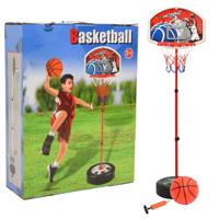 VidaXL Kinderbasketbalset verstelbaar 120 cm - thumbnail