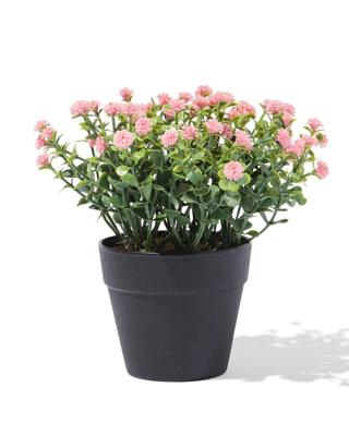 HEMA Kunstplant ⌀10x10cm rechtop bloemetjes (groen)