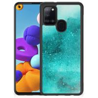 Case Samsung Galaxy A21s Painting Blue - thumbnail