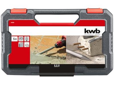 kwb 240285 40CR-staal Beitelset 5-delig SDS-Plus 1 set(s) kwb 240285 40CR-staal Beitelset 5-delig SDS-Plus 1 set(s)