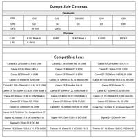 Commlite EF Lens naar M4/3 Camera Mount Adapter met Elektronische Iris, AF en 0.71x Speed Booster - thumbnail