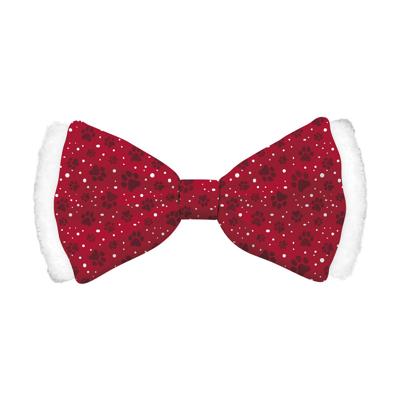 Kerst vlinderstrik hond satin rood L Kerst vlinderstrik hond satin rood L