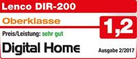 Lenco DIR-200 Digitale internetradio, wifi, met DAB/DAB+ en FM-tuner, radiowekker (7 cm TFT-kleurendisplay, 2 wektijden, AUX-ingang, line-uitgang, afstandsbediening), zwart - thumbnail