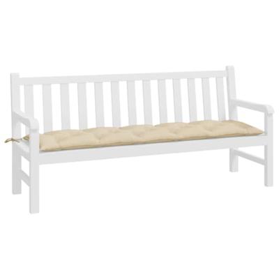 VidaXL Tuinbankkussen 180x50x7 cm oxford stof beige