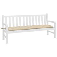VidaXL Tuinbankkussen 180x50x7 cm oxford stof beige - thumbnail