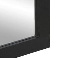 Badkamerspiegel 50x70x2,5 cm bewerkt hout en messing zwart - thumbnail
