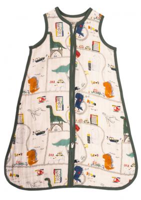 Bizzi Growin trappelzak jongens 0-6 maanden katoen wit/groen Bizzi Growin trappelzak jongens 0-6 maanden katoen wit/groen