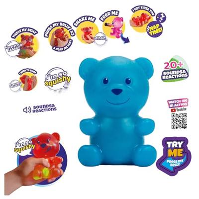 Jiggly Pets Boti gummymals gummy bear blauw - thumbnail
