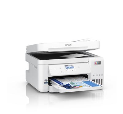 Epson EcoTank ET-4856 Multifunctionele printer Inkjet Kleur A4 Printen, scannen, kopiëren, faxen ADF, Duplex, LAN, Inktbijvulsysteem, USB, WiFi Epson EcoTank ET-4856 Multifunctionele printer Inkjet Kleur A4 Printen, scannen, kopiëren, faxen ADF, Duplex, LAN, Inktbijvulsysteem, USB, WiFi