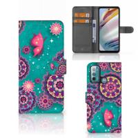 Motorola Moto G60 Hoesje Cirkels en Vlinders - thumbnail