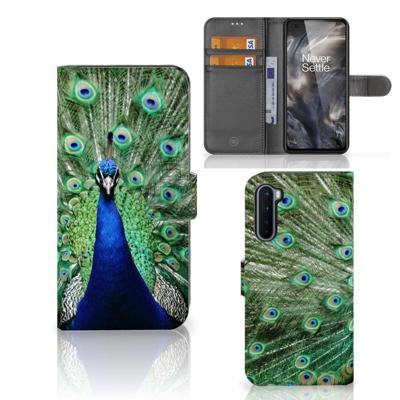 OnePlus Nord | Telefoonhoesje | Met pasjeshouder | Pauw OnePlus Nord | Telefoonhoesje | Met pasjeshouder | Pauw