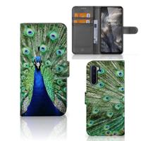 OnePlus Nord | Telefoonhoesje | Met pasjeshouder | Pauw - thumbnail