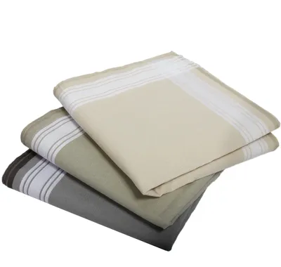 Tiseco 12 stuks - Heren zakdoeken - 4300CC - Jef - 40 - Bruin