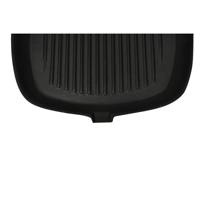 VidaXL Grillpan met houten handvat gietijzer 20x20 cm - thumbnail