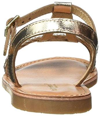 Leren sandalen Badou LES TROPEZIENNES® BY M. BELARBI goudbeige - thumbnail