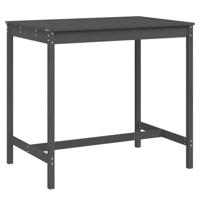 Tuintafel 121x82,5x110 cm massief grenenhout grijs - thumbnail