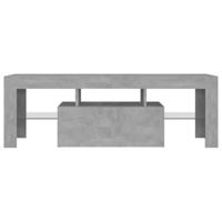 Tv-meubel met LED-verlichting 120x35x40 cm betongrijs - thumbnail