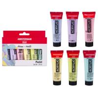 Amsterdam standard series acrylverf pastel set 20ml, 6dlg. - thumbnail