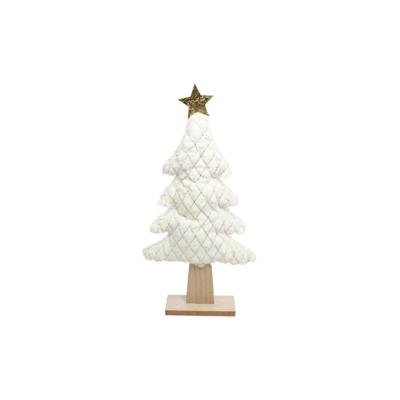 Ornament everlands kunstkerstboom Fargo L wit 24x5x45cm