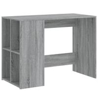Bureau 102x50x75 cm bewerkt hout grijs sonoma eikenkleurig - thumbnail