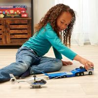 Majorette Volvo Truck + Airbus Police helikopter Kant-en-klaar model Hulpdienstvoertuig (model) - thumbnail