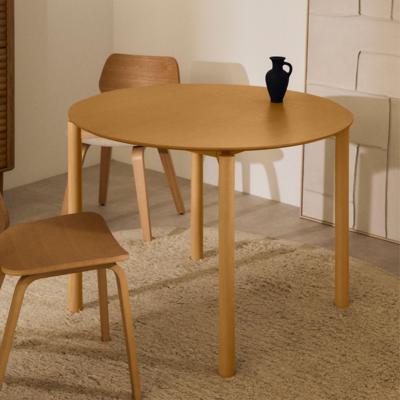 Kave Home Ronde Eettafel 'Indara' Essen en rubberhout, 110cm