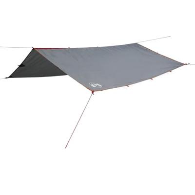 VidaXL Kampeerluifel waterdicht 360x294 cm grijs en oranje VidaXL Kampeerluifel waterdicht 360x294 cm grijs en oranje