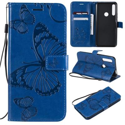 Gedrukt afdrukken Butterfly patroon horizontale Flip PU lederen draagtas met houder & kaartsleuven & portemonnee & Lanyard voor Huawei P Smart Z/Y9 Pr Gedrukt afdrukken Butterfly patroon horizontale Flip PU lederen draagtas met houder & kaartsleuven & portemonnee & Lanyard voor Huawei P Smart Z/Y9 Pr