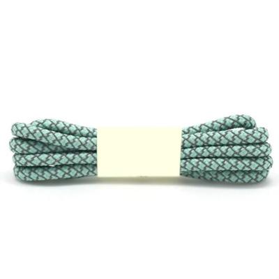 Reflecterende schoenveters Round sneakers schoenveters kinderen volwassen outdoor Sportschoen veters lengte: 140cm (licht groen)