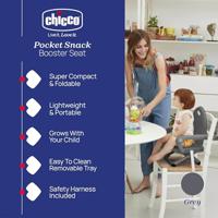 CHICCO Pocket Snack Table Elevator donkergrijs - thumbnail