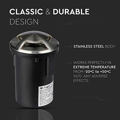 V-TAC VT-7678-3 8566 Inbouwadapter Zwart, Zilver