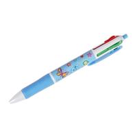 LG Imports 4 kleuren balpen Vlinder meisjes 14,5 cm blauw - thumbnail
